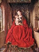 EYCK, Jan van Suckling Madonna Enthroned ss oil